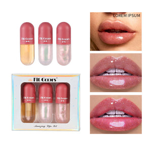 Day Night Instant Volume Lip Plumper Oil Clear Lasting Nourishing Repairing Reduce Lip Fine Line Care Lip Beauty Cosmetic